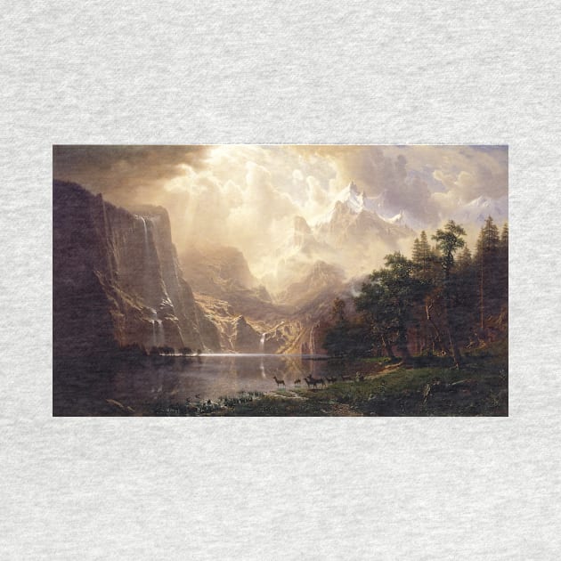 Among the Sierra Nevada, California by Albert Bierstadt by Classic Art Stall